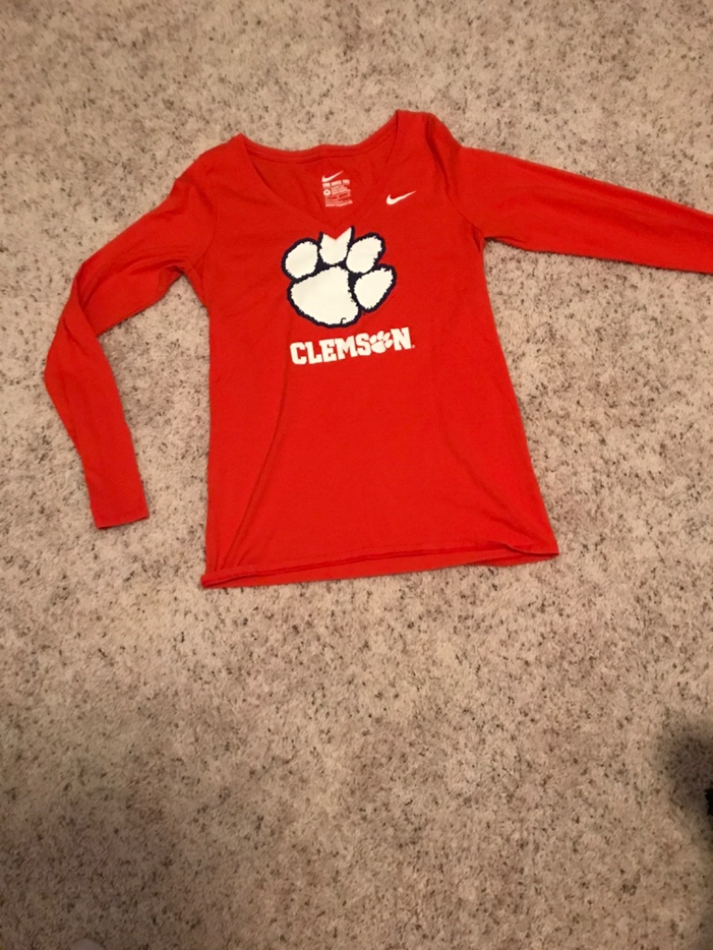 Clemson Ladies long sleeve tshirt Size medium ( fitted) Nike